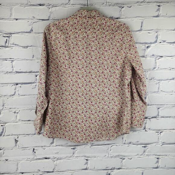 Brooks Brothers Top Womens 10 Peasant Farmcore Cottagecore Floral Renaissance - Picture 2 of 10